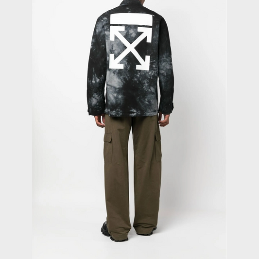 Bleached shirt jacket